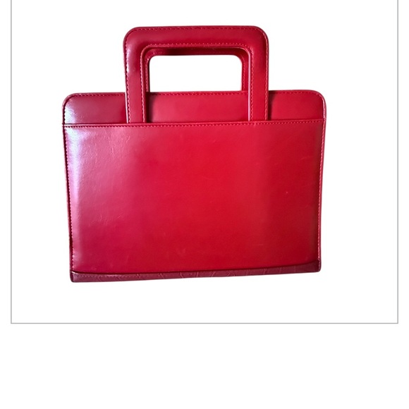 FRANKLIN COVEY 365 Red 7 Ring Planner Binder Retractable Handles 8" x 10.5” - Picture 2 of 16